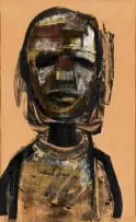 Sidney Goldblatt, Head (Monotype), monoprint on paper