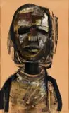 Sidney Goldblatt, Head (Monotype), monoprint on paper