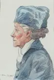 Erich Mayer, Woman in Profile