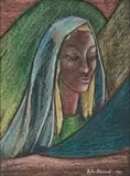 Bettie Cilliers-Barnard, Woman Wearing Shawl