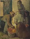 Alexander Rose-Innes, Flower Vendor, oil on canvas