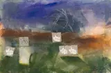 Beezy Bailey, Spring Flowers, oil and earth on canvas