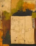 Hannes Harrs, Stitched Abstract, mixed media textile