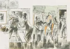 Ernest Ullmann, Summer '75 International Exhibition Invitation, lithograph on paper