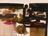 George Boys, Abstract in Brown and Red