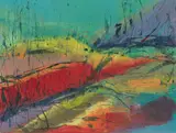 Kim Berman, Imagine a Landscape..., colour monotype on paper