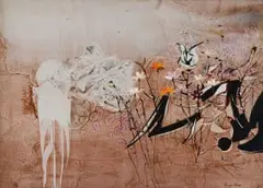 Cosmos by George Boys, oil on board, offered Oct 2023