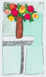 Pieter van der Westhuizen, Petit Fleur, colour etching on paper
