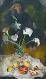 Louis van Heerden, Woman With Arum Lilies