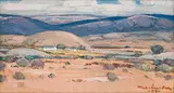 Piet van Heerden, Extensive Namaqualand Landscape, oil on canvas laid down on board