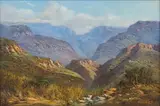 Gabriel de Jongh, River through Mountains