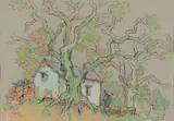 Gregoire Boonzaier, Ou Stal naby Onrusrivier, pastel on paper