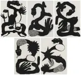 Andrew Lovell, Snake Series, pastel on paper