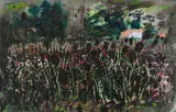 John Piper, Beans: Horham, mixed media on paper