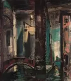 John Piper, Death in Venice II, screenprint on paper