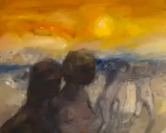 Anthony Fry, Dancers, oil on canvas