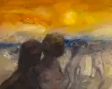 Anthony Fry, Dancers, oil on canvas