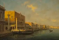 Antoine Bouvard, The Doge’s Palace, Venice, oil on canvas