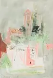 John Piper, Homewithy, gouache on paper