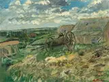 Enslin Du Plessis, Cotswold Farm, oil on panel