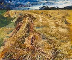 Anthony Rossiter, Harvest Field, oil on canvas