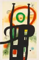 Joan Miró, Le Grand Ordinateur (Dupin 503), 1969, etching, aquatint and carborundum in colours on paper