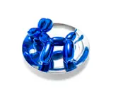 Jeff Koons, Balloon Dog (Blue), 2002, chrome-glazed porcelain