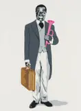Thierry Guetta, Louis Armstrong, colour screenprint