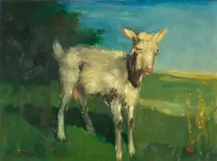 Han van Meegeren, Goat, oil on canvas