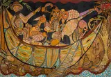 Twins Seven-Seven, Noah's Ark, mixed media on board