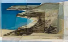 Marlene Von Dürckheim, Coastal Walls, oil on canvas