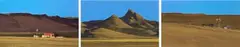 Karoo Scenes, three by John Meyer, acrylic on board, sold Feb 2024