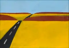 Nicolaas Maritz, Namibian Tar Road, oil on board