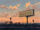 Mj Lourens, Harbour Evening Drive By, acrylic on panel