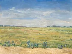 Adolph Jentsch, South West Africa Landscape, oil on canvas
