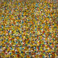 Ablade Glover, People Scene B12/14, 2014, oil and canvas