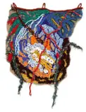 Fiker Solomon, Web of Life 8, jute and cotton thread tapestry