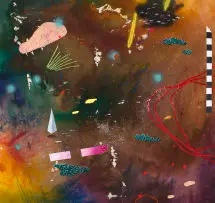 Mongezi Ncaphayi, Taliep, Yay!, mixed media on canvas