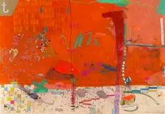 Zolile Phetshane, Stories Told in Colour, mixed media on Fabriano paper