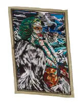 Athi-Patra Ruga, Inganya Indoda Kum? (Would more of a Man be Better?), 2017, wool and thread on tapestry canvas