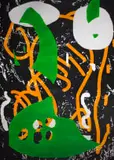 Cameron Platter, Stain (Orange Rain), 2014, pencil on paper