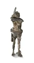 Angus Taylor, Woman Standing, cast bronze and belfast granite on a wooden base