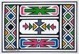 Esther Mahlangu, Untitled (2014), screenprint on Somerset Velvet 330gsm paper with varnish