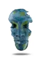 Anton Smit, Faith Mask, handpainted FRP (fibreglass-reinforced polymer)