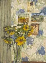 Mia Chaplin, Sunflowers, oil on canvas
