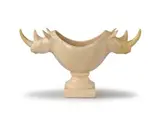 Fanie Eloff, Rhino Head Urn, earthenware