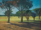 Alice Goldin, By the Roadside I; II; III, Road to Arniston Series; Summer to Autumn, four, oil on canvas laid down on board; screenprint