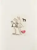Deborah Bell, Celebration, sugarlift and aquatint etching on paper