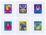 DS 17-01; DS 17-02; DS 17-03; DS 17-04; DS 17-05; DS 17-06; Dating Game Set Series, six by Norman Catherine, giclee print on paper, offered Sep 2023