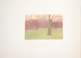 Winter Morning by Alice Goldin, screenprint on paper, sold Sep 2023